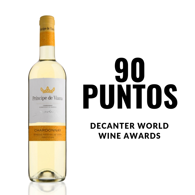 Príncipe de Viana  Chardonnay  90 PUNTOS  DECANTER WORLD  WINE AWARDS