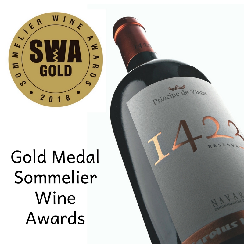 Príncipe de Viana 1423 Reserva 2013, Gold Medal Sommelier Wine Awards