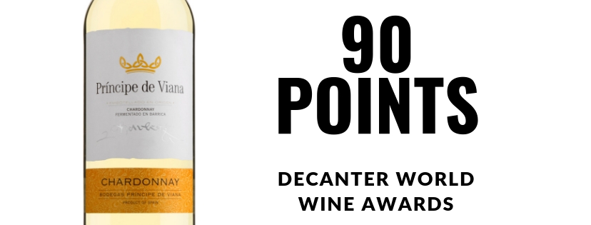 Príncipe de Viana  Chardonnay  90 POINTS  DECANTER WORLD  WINE AWARDS