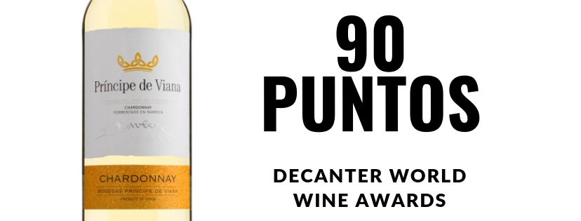 Príncipe de Viana  Chardonnay  90 PUNTOS  DECANTER WORLD  WINE AWARDS