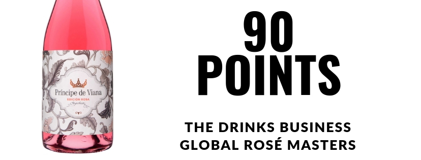 Príncipe de Viana  Edición Rosa 2017  90 points  THE DRINKS BUSINESS’  GLOBAL ROSÉ MASTERS