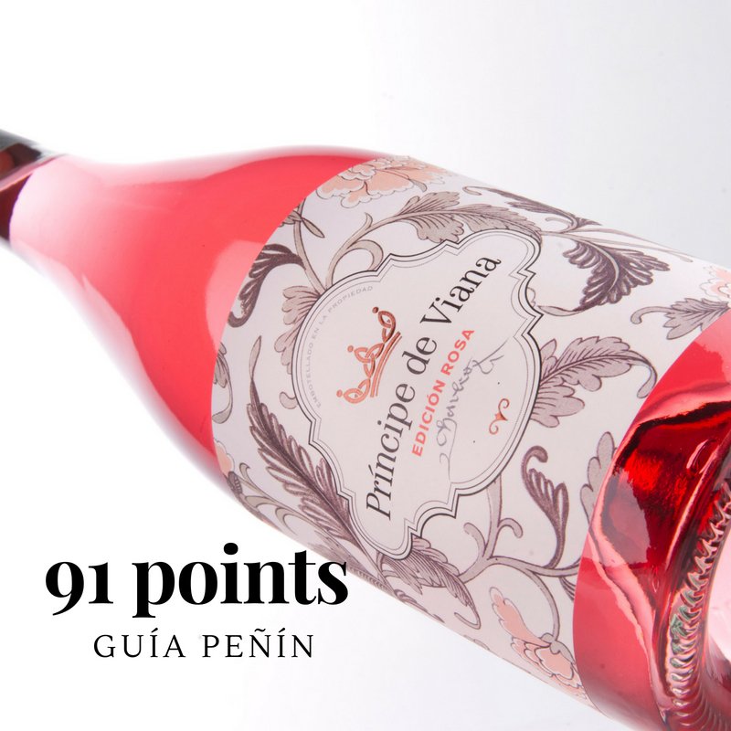 Príncipe de Viana  Edición Rosa 2017, 91 points Guía Peñín 2019