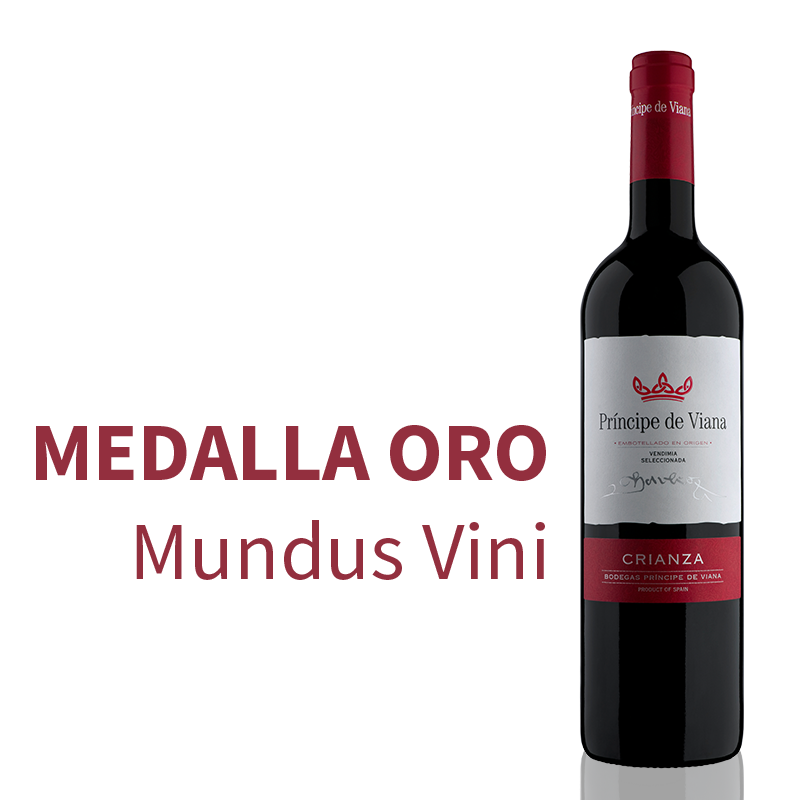 Príncipe de Viana Crianza 2016, Medalla de Oro Mundus Vini