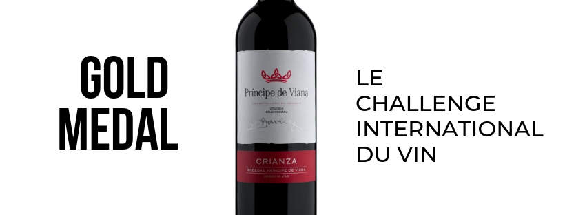 Príncipe de Viana Crianza 2015 Gold Medal Challenge International du Vin