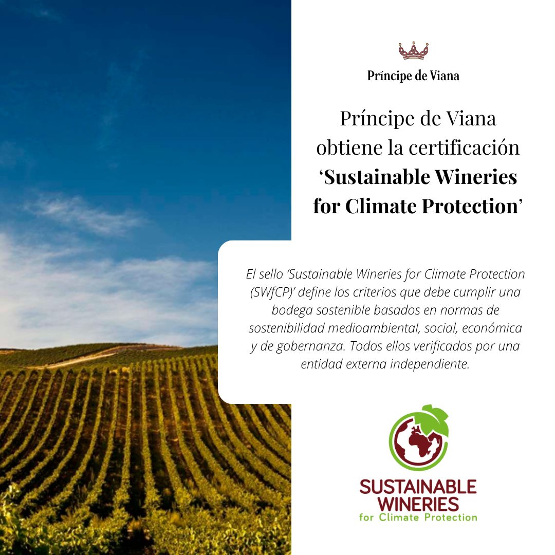 Príncipe de Viana obtiene la certificación ‘Sustainable Wineries for Climate Protection’