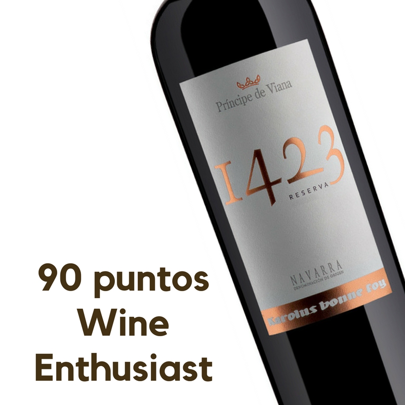 Príncipe de Viana 1423 Reserva 2013, 90 puntos Wine Enthusiast