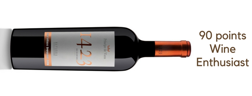 Príncipe de Viana 1423 Reserva 2013, 90 points Wine Enthusiast